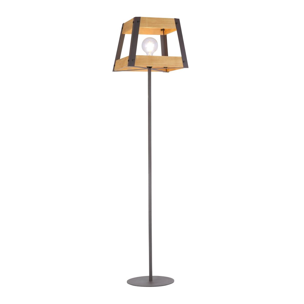 Leuchten Direkt CRATE Stehleuchte Holz hell, 1-flammig main product photo