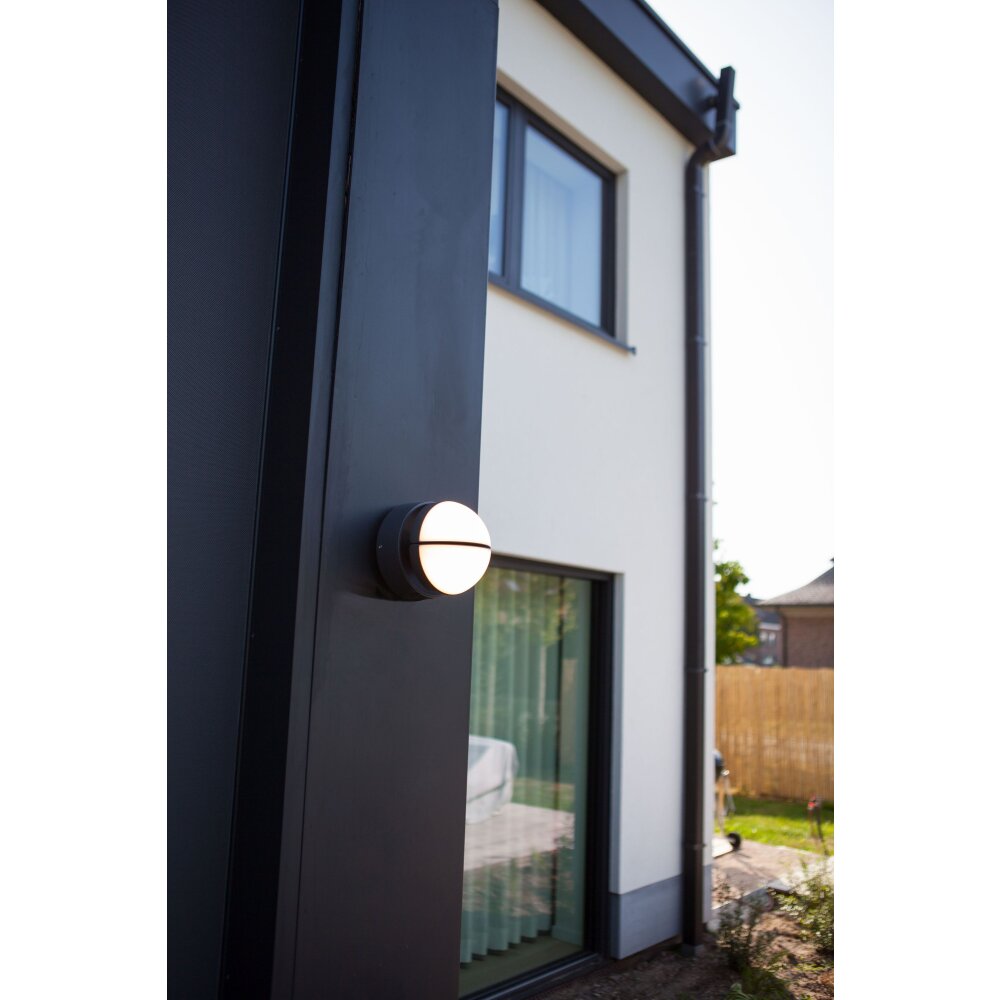 Lutec Eklips Aussenwandleuchte LED Anthrazit, 2-flammig main product photo