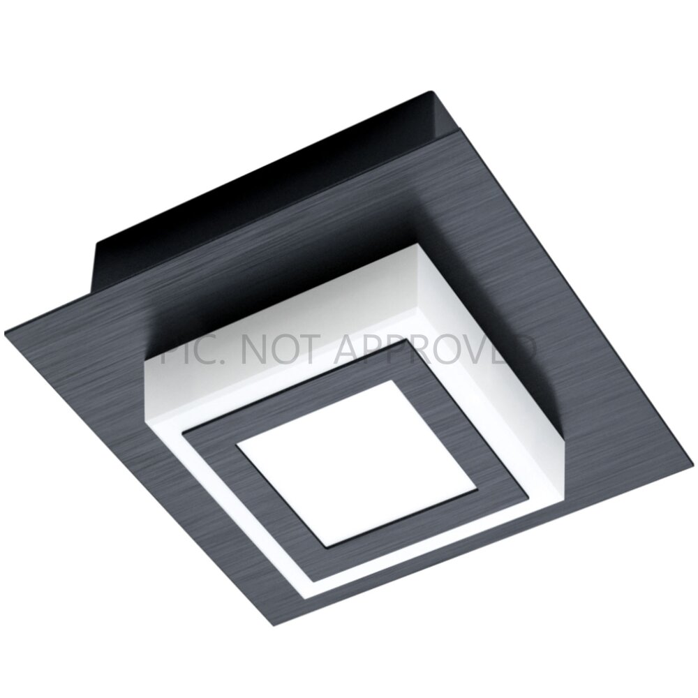 Eglo MASIANO Deckenleuchte LED Schwarz, 1-flammig main product photo