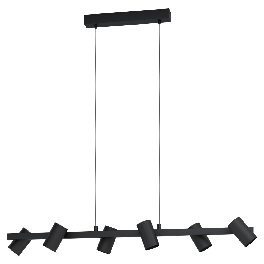 Eglo GATUELA Hängeleuchte Schwarz, 6-flammig main product photo