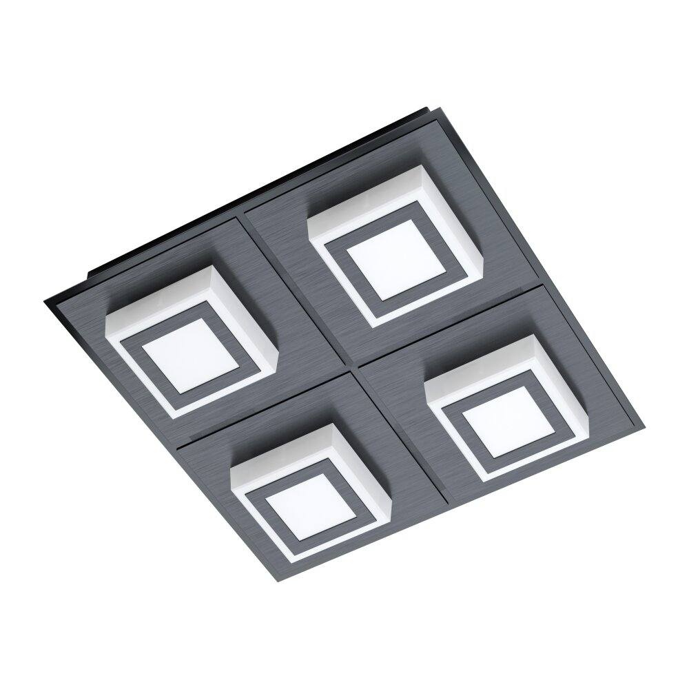 Eglo MASIANO Deckenleuchte LED Schwarz, 4-flammig main product photo
