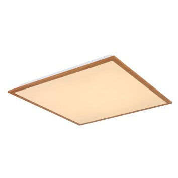 Globo DORO LED Panel Holz hell, 1-flammig