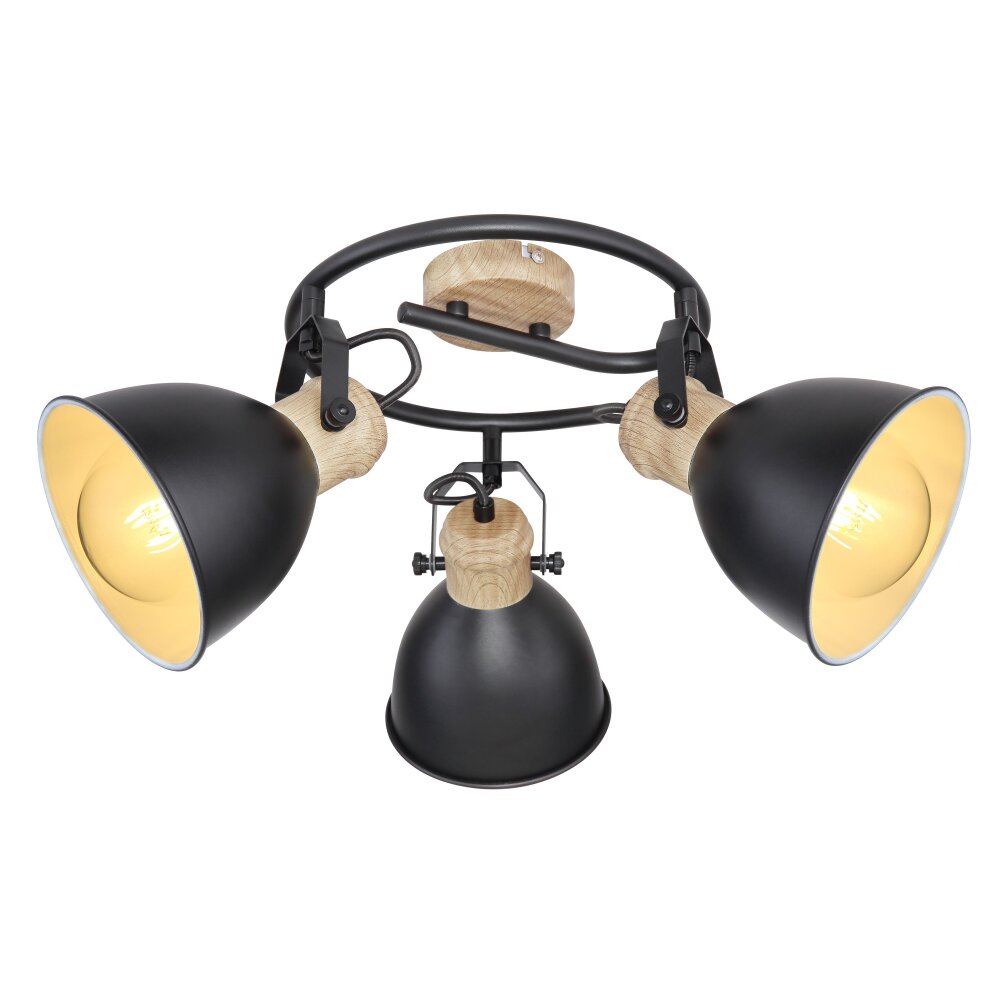 Globo WIHO Strahler Schwarz, 3-flammig main product photo