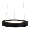 Steinhauer Ringlede Pendelleuchte Schwarz, Weiß, 1-flammig