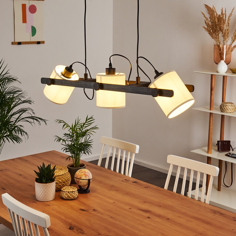 Gibralter Pendelleuchte Schwarz, 3-flammig main product photo