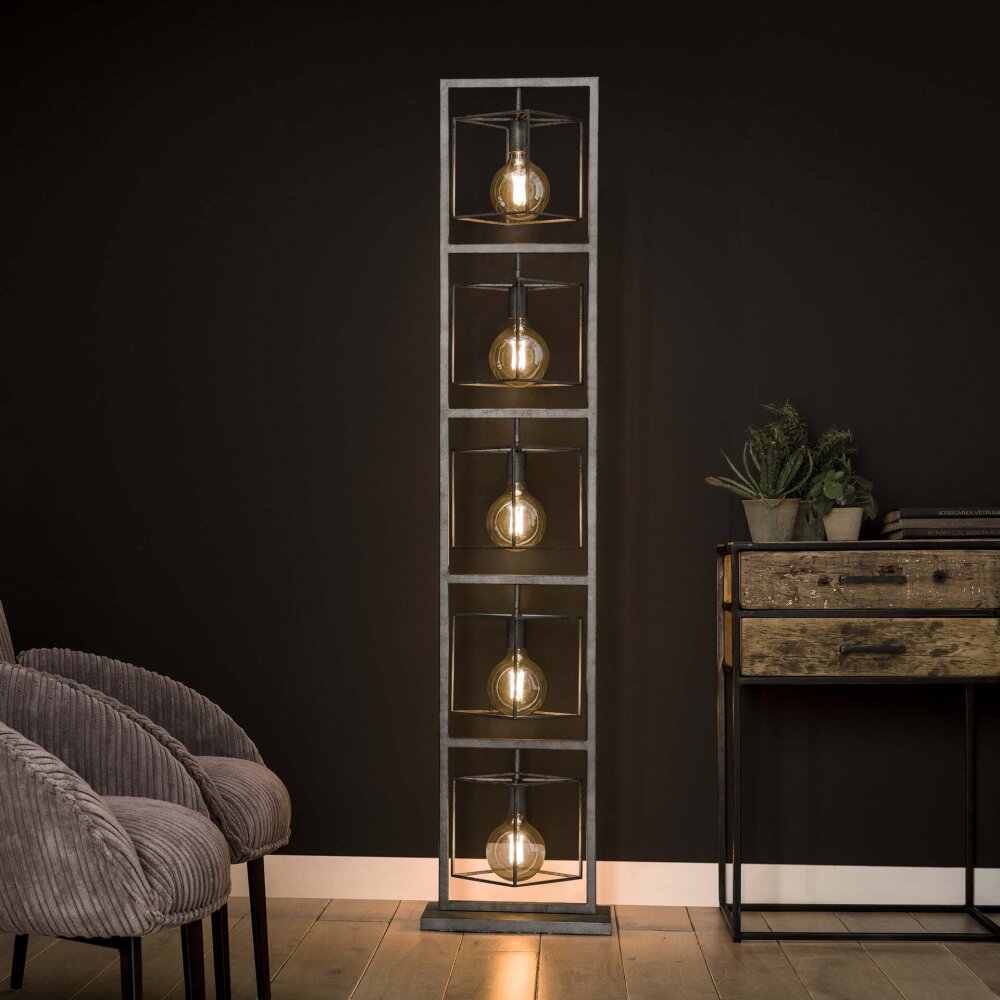 Osmate Stehleuchte Silber, 5-flammig main product photo