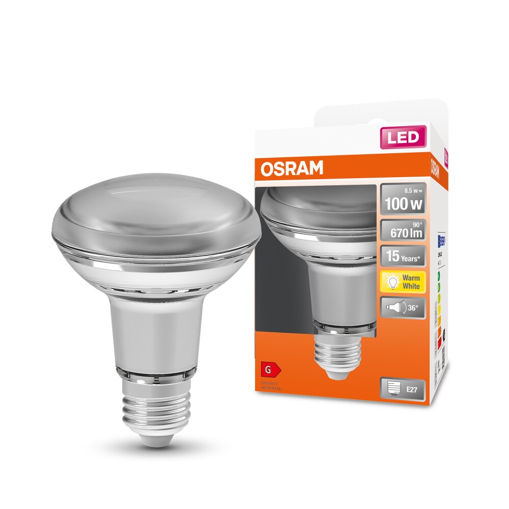Osram LED E27 8,5 Watt 2700 Kelvin 670 Lumen main product photo