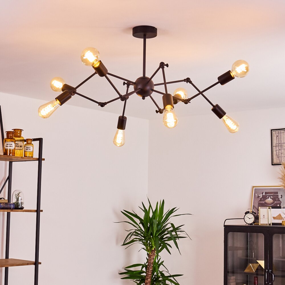 Congal Deckenleuchte Schwarz, 8-flammig main product photo