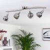 Warga Deckenleuchte LED Nickel-Matt, 4-flammig