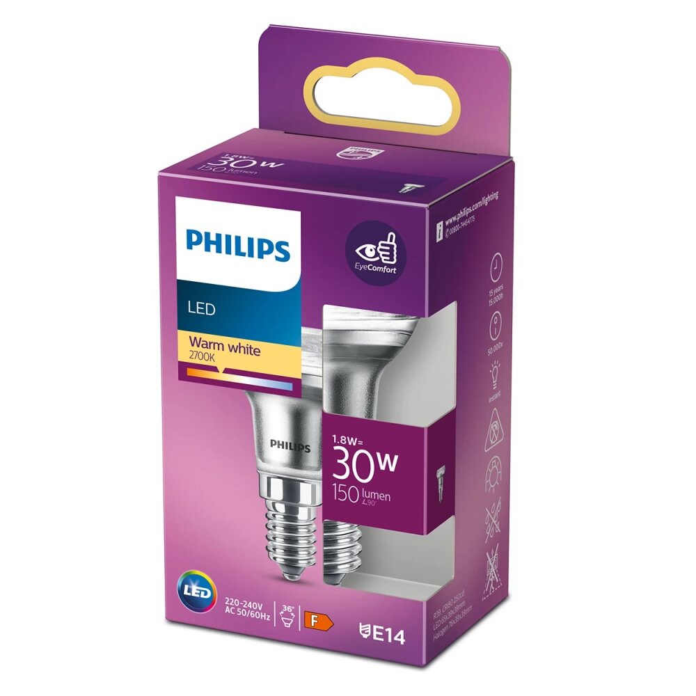 Philips LED E14 30 Watt 2700 Kelvin 150 Lumen main product photo