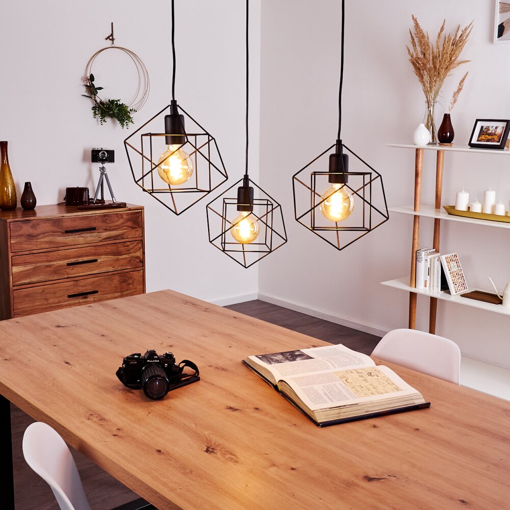 Pinguro Pendelleuchte Schwarz, 3-flammig main product photo