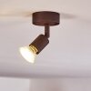 Planes Deckenleuchte LED Rostfarben, 1-flammig
