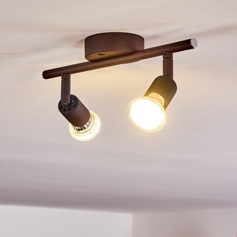 Planes Deckenleuchte LED Rostfarben, 2-flammig main product photo