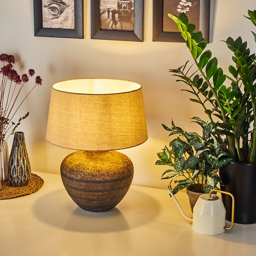 Exchange Tischleuchte Braun, Weiß, 1-flammig main product photo