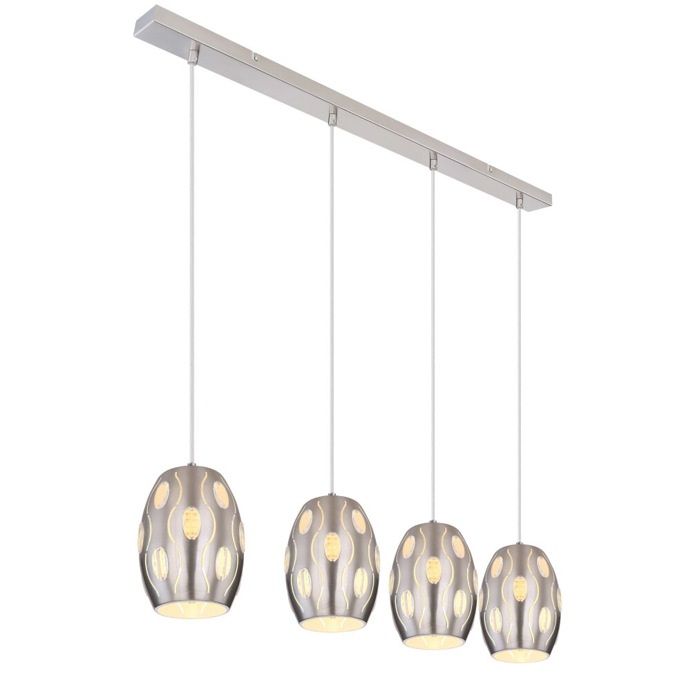 Globo NARRI Hängeleuchte Nickel-Matt, 4-flammig main product photo