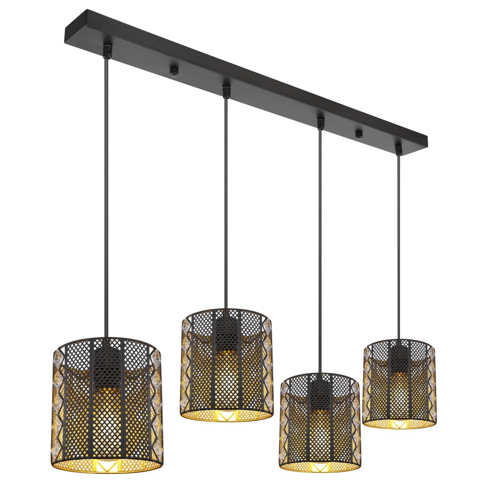 Globo ABINI Hängeleuchte Schwarz, 4-flammig main product photo