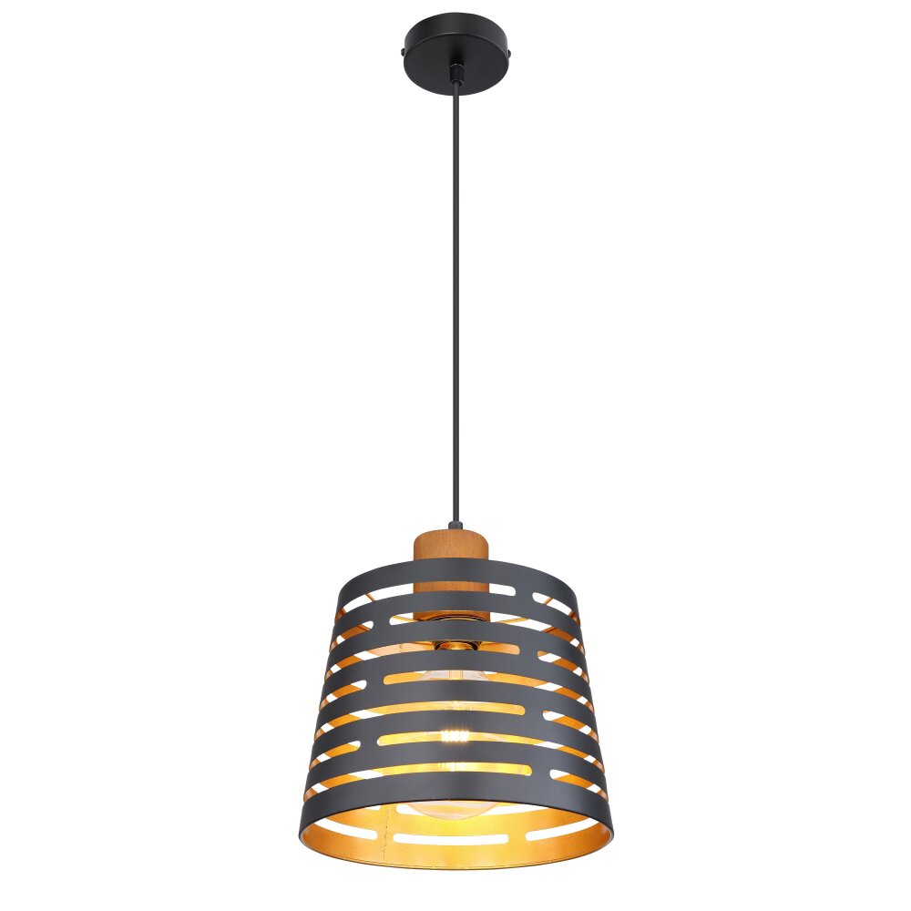 Globo ABLONA Hängeleuchte Schwarz, 1-flammig main product photo
