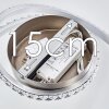 Saginaw Deckenleuchte LED Nickel-Matt, 1-flammig, Fernbedienung, Farbwechsler