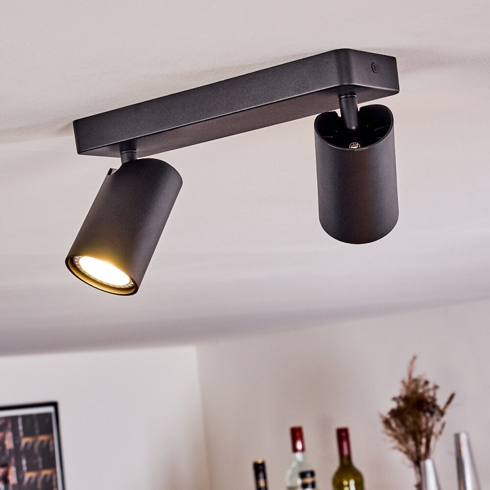Rubeltein Deckenleuchte Schwarz, 2-flammig main product photo