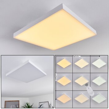 Buenaventura LED Panel Weiß, 1-flammig, Fernbedienung