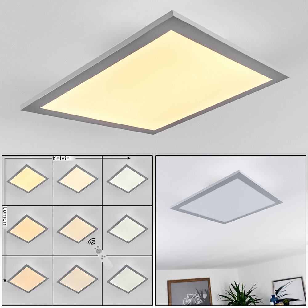 Farc LED Panel Silber, 1-flammig, Fernbedienung main product photo