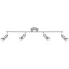 Globo MATRIX Strahler Edelstahl, Nickel-Matt, 4-flammig