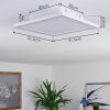 Salamo LED Panel Weiß, 2-flammig