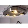 Granada Deckenleuchte LED Nickel-Matt, 4-flammig