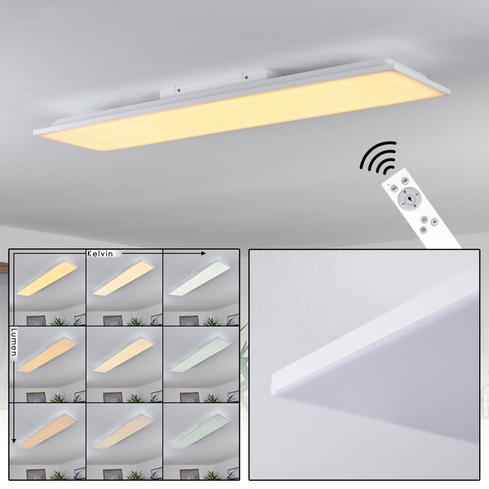Salamo LED Panel Weiß, 1-flammig, Fernbedienung main product photo