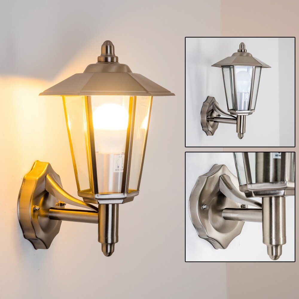 Moskau Außenwandleuchte Edelstahl, 1-flammig main product photo