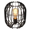 Lucide REDA Tischlampe Schwarz, 1-flammig