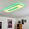 Turbala  LED Panel Weiß, 1-flammig, Fernbedienung, Farbwechsler