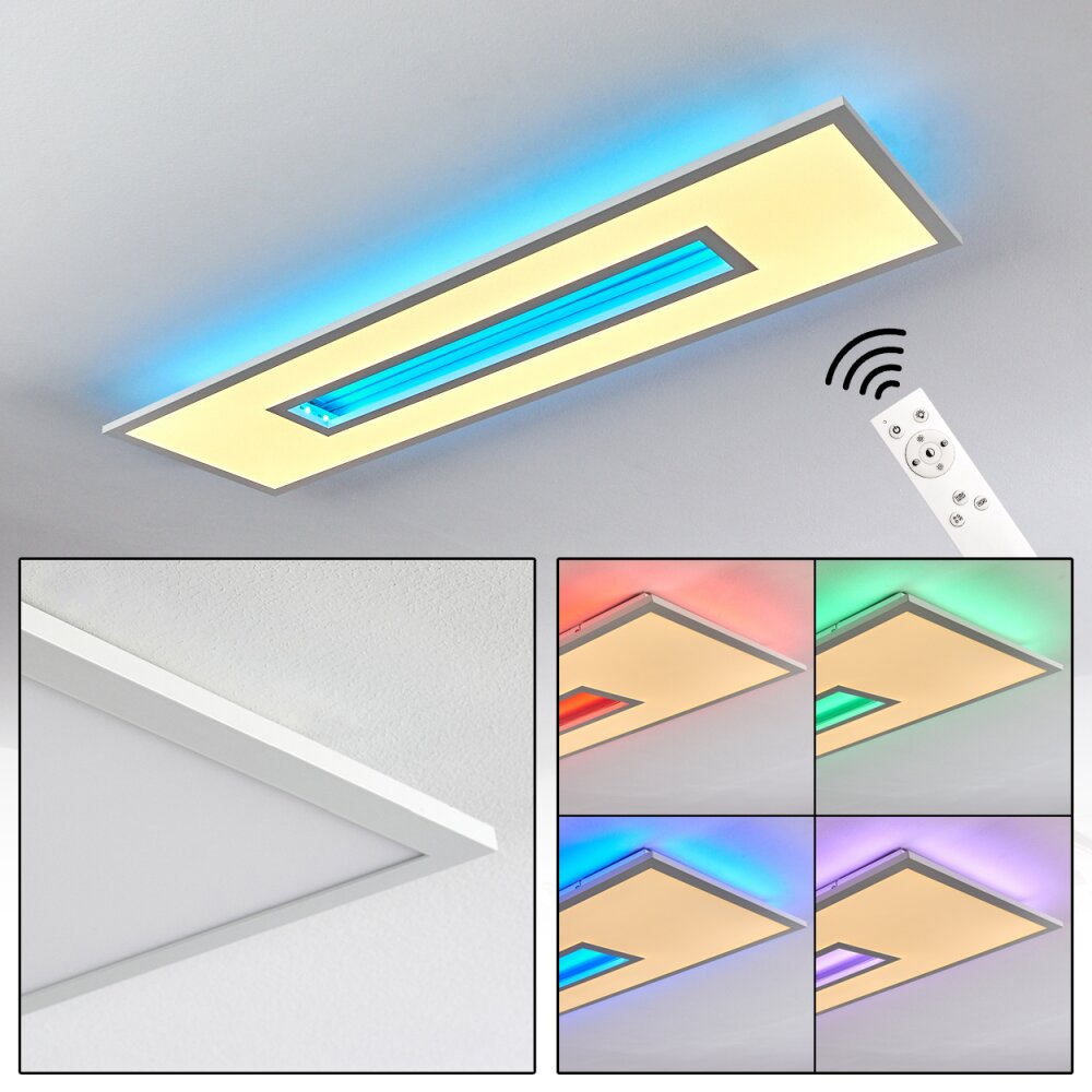 Turbala LED Panel Weiß, 1-flammig, Fernbedienung, Farbwechsler main product photo