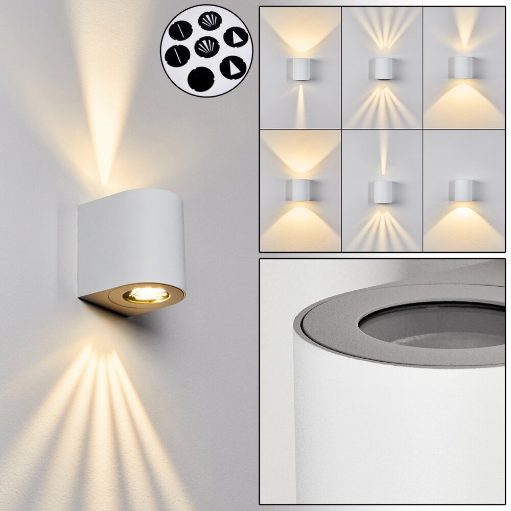 Mora Außenwandleuchte LED Weiß, 2-flammig main product photo