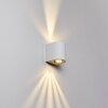Mora Außenwandleuchte LED Weiß, 2-flammig