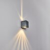 Mora Außenwandleuchte LED Nickel-Matt, 2-flammig