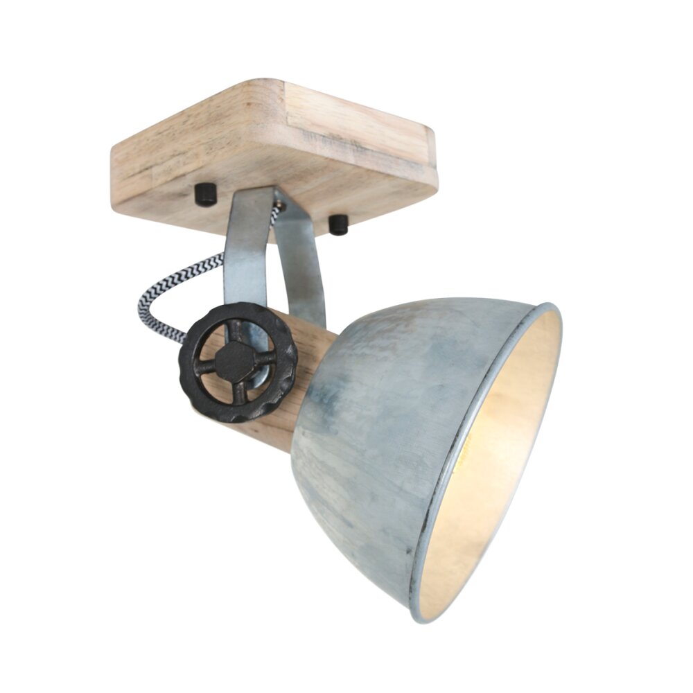 Steinhauer Gearwood Strahler Holz hell, Nickel-Matt, 1-flammig main product photo