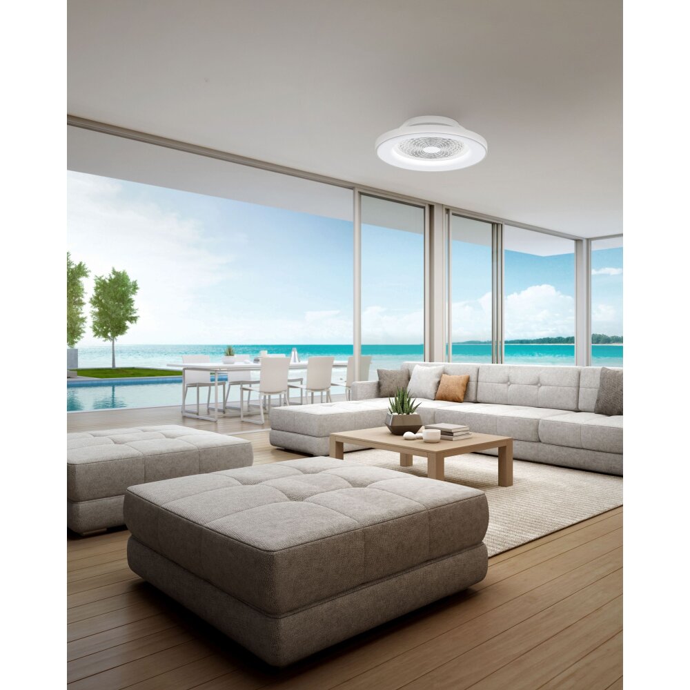 Mantra HIMALAYA Deckenventilator LED Silber, 1-flammig, Fernbedienung main product photo