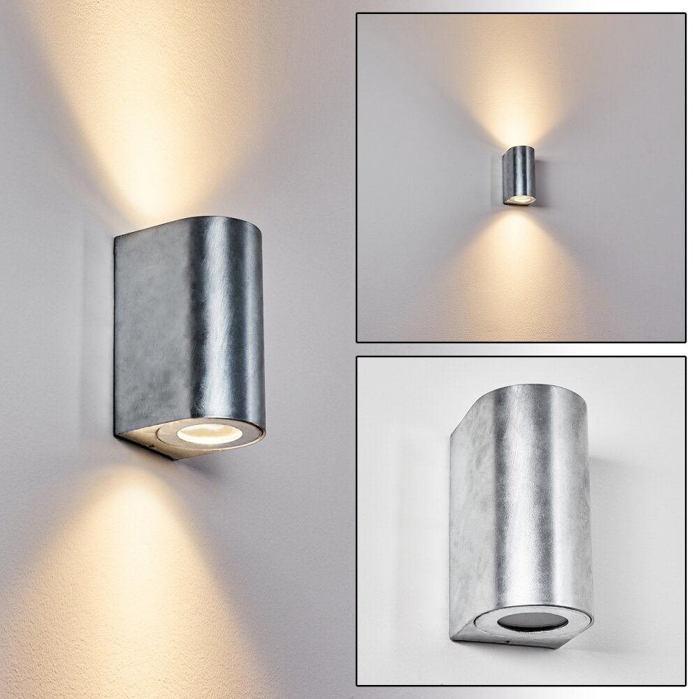 Boda Außenwandleuchte Silber, 2-flammig main product photo