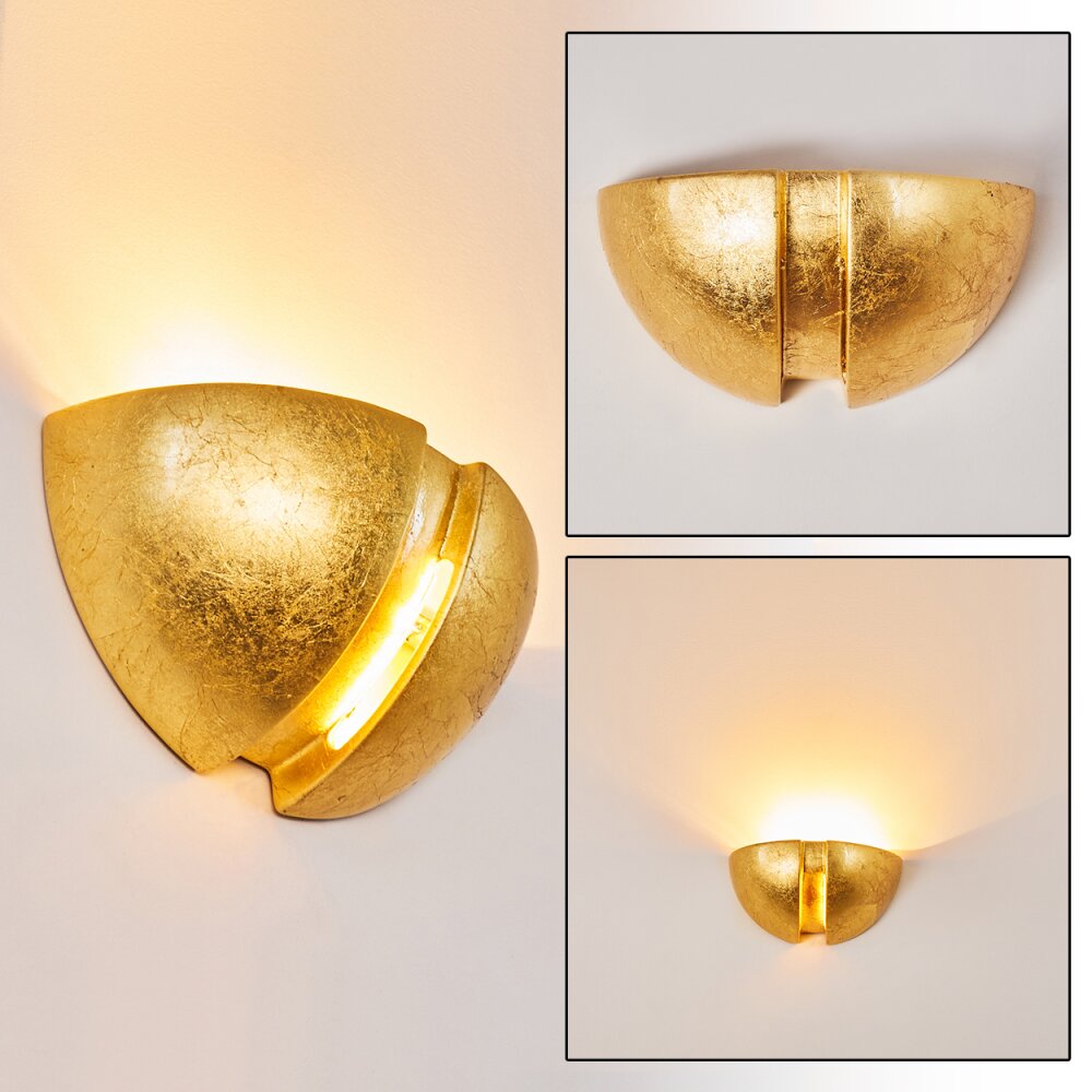 Kawasaki Wandleuchte Gold, 1-flammig main product photo