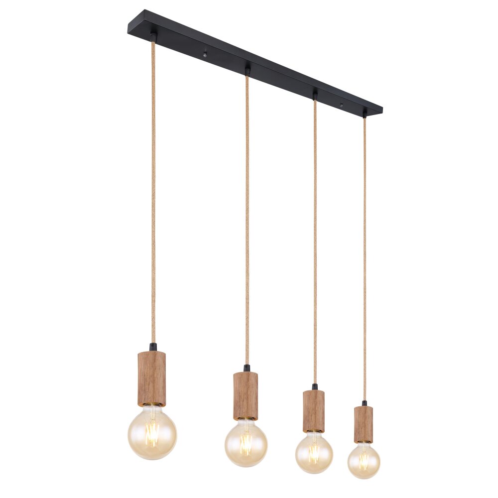 Globo FRIDA Hängeleuchte Braun, Schwarz, 4-flammig main product photo