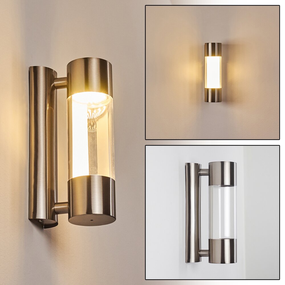 Caivano Außenwandleuchte LED Nickel-Matt, 1-flammig main product photo