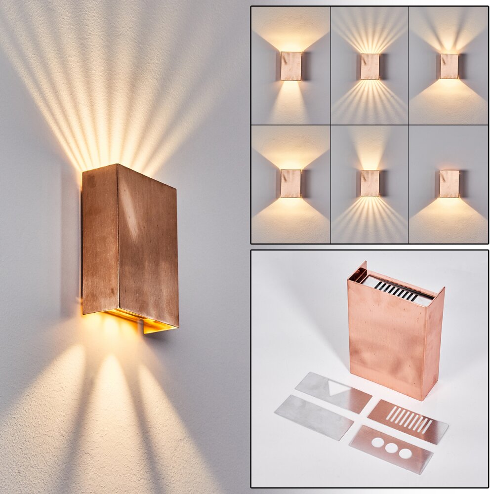 Benin Außenwandleuchte LED Kupferfarben, 1-flammig main product photo