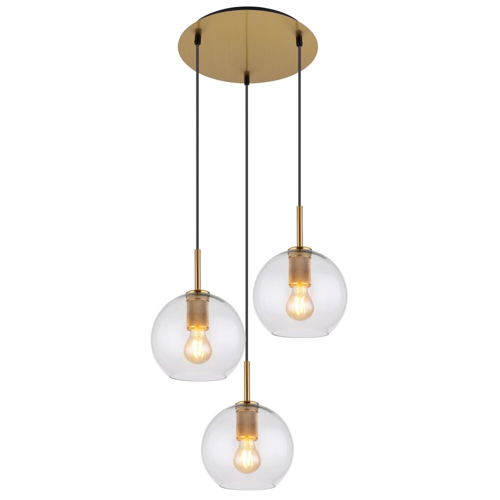Globo ADARA Hängeleuchte Messing, 3-flammig main product photo