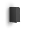 Philips Hue White & Color Ambiance Resonate Wandleuchte schwarz LED Schwarz, 2-flammig