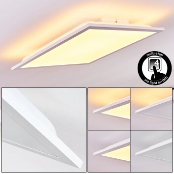 Badia LED Panel Weiß, 2-flammig
