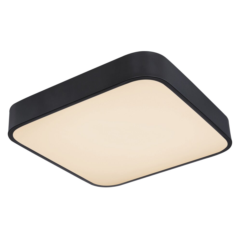 Globo LEANARA Deckenleuchte LED Schwarz, 1-flammig, Fernbedienung main product photo
