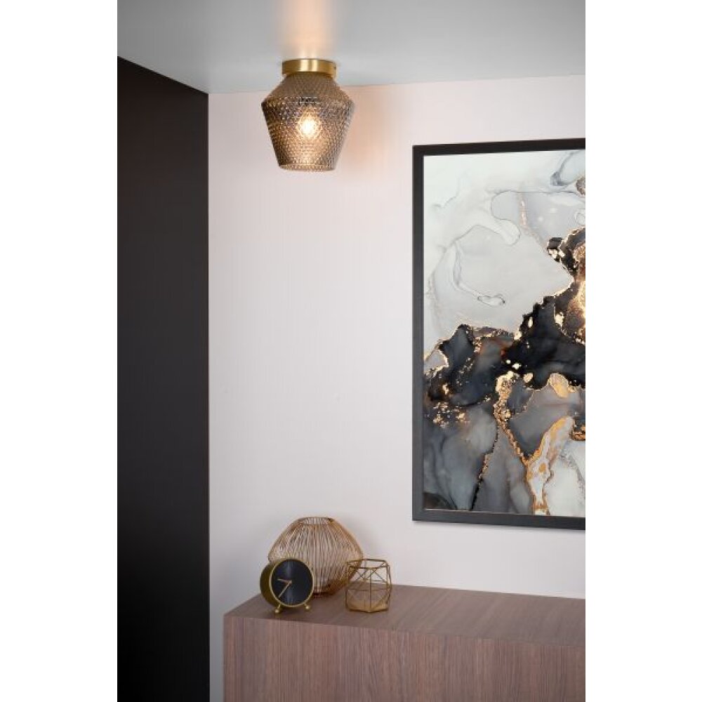 Lucide ROSALIND Deckenleuchte Messing, 1-flammig main product photo