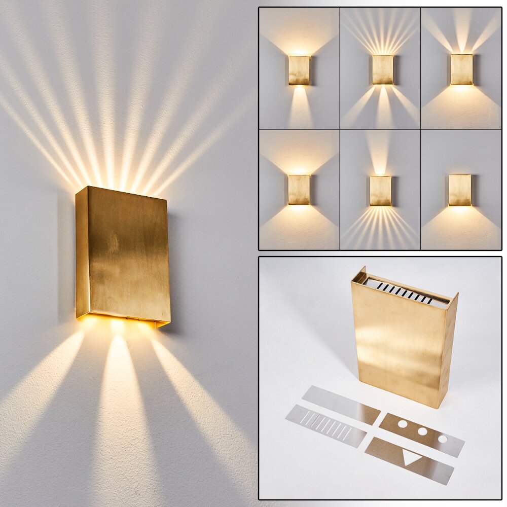 Benin Wandleuchte LED Messing, 2-flammig main product photo
