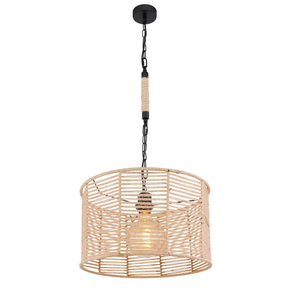 Globo HALIA Hängeleuchte Braun, Schwarz, 1-flammig main product photo